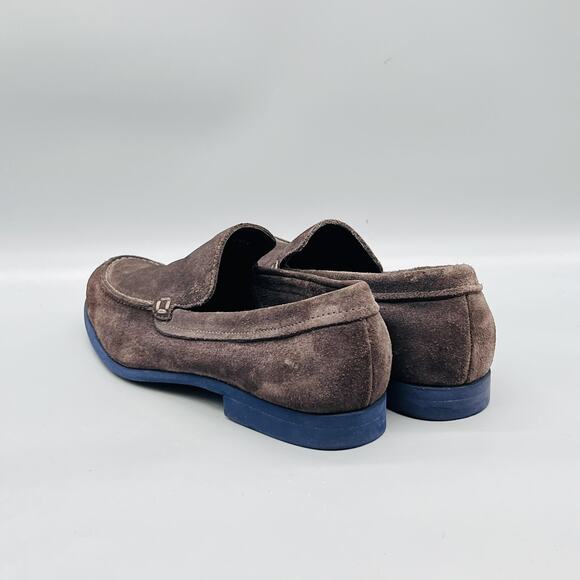 Cole Haan Shoes Mens 8.5 Brown Suede Slip On Loafers Blue Sole Casual Comfort main image 6